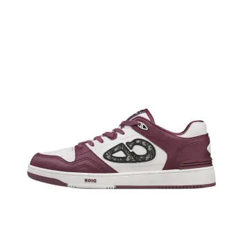 DIOR B57 Low-Top Skateboard Shoes Unisex Burgundy