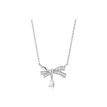 KADER S925 Silver Necklaces Women's Silver White