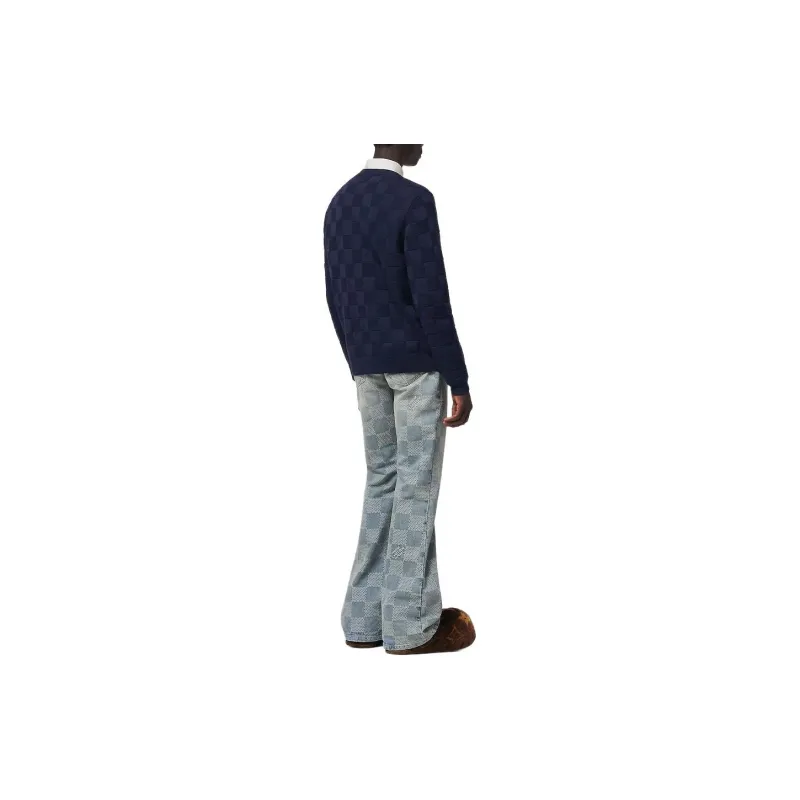 LOUIS VUITTON SS24 Sweater Men's Blue-4