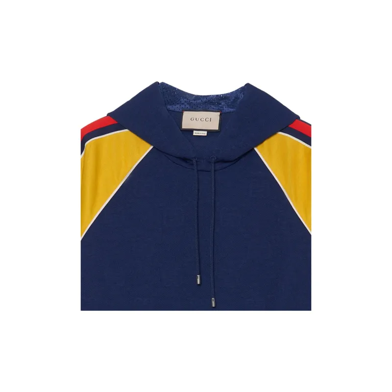 GUCCI Gg Supreme Colorblock Hoodie-6