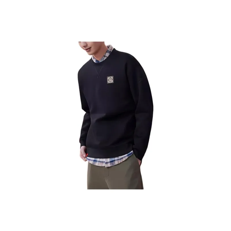 XTEP x China Post Sweatshirt Men's Jet Black-2