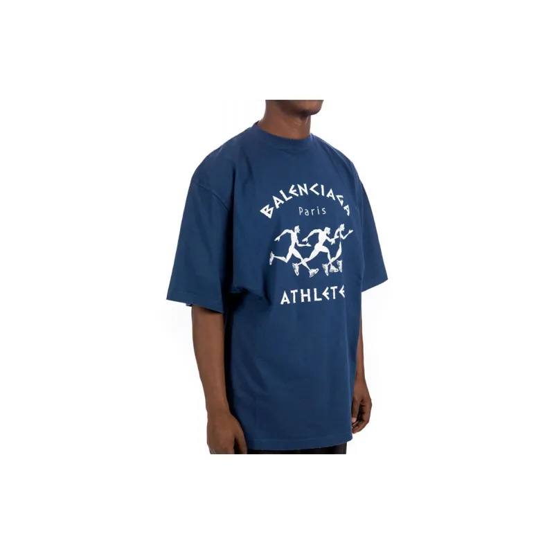 Balenciaga SS21 T Shirt Men's Blue-4