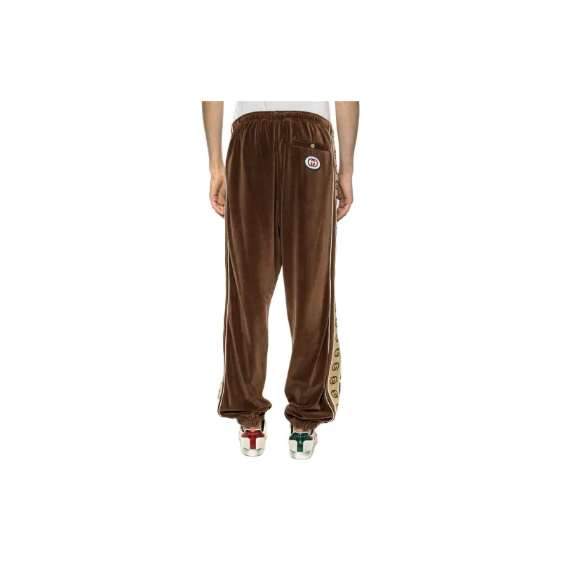 GUCCI Knitted Sweatpants Men's Brown-2