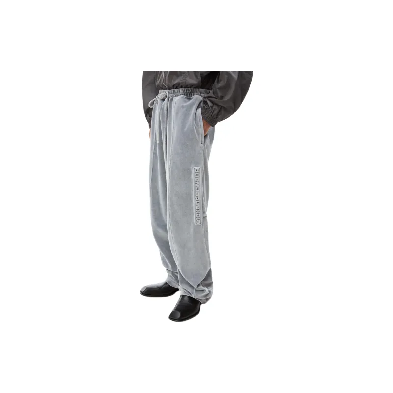 Alexander Wang SS24 Knitted Sweatpants Men's Gray-2