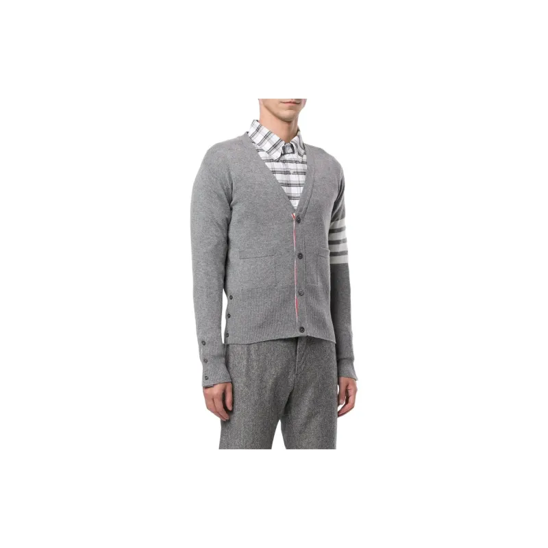THOM BROWNE 4 Bar Stripe Cardigan-2