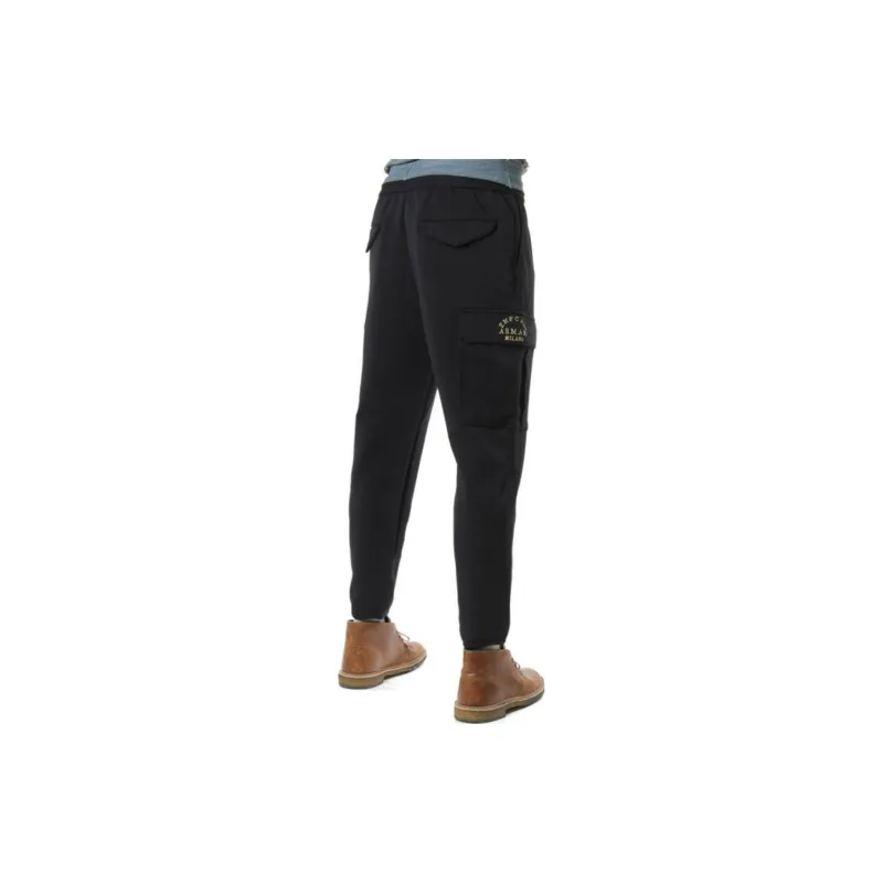 EMPORIO ARMANI Knitted Sweatpants Men Black-2