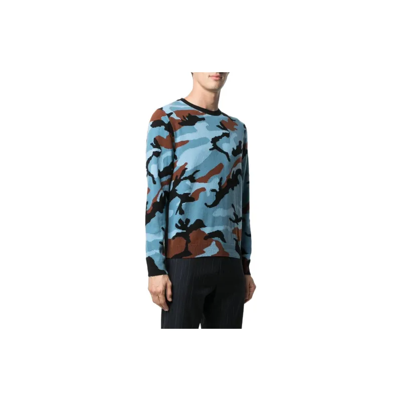 Valentino Cashmere Sweater Men's Blue-3