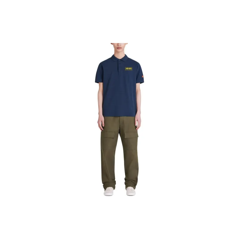 KENZO x Nigo Letter Logo FW22 Polo Shirt Men's Dark Blue-2