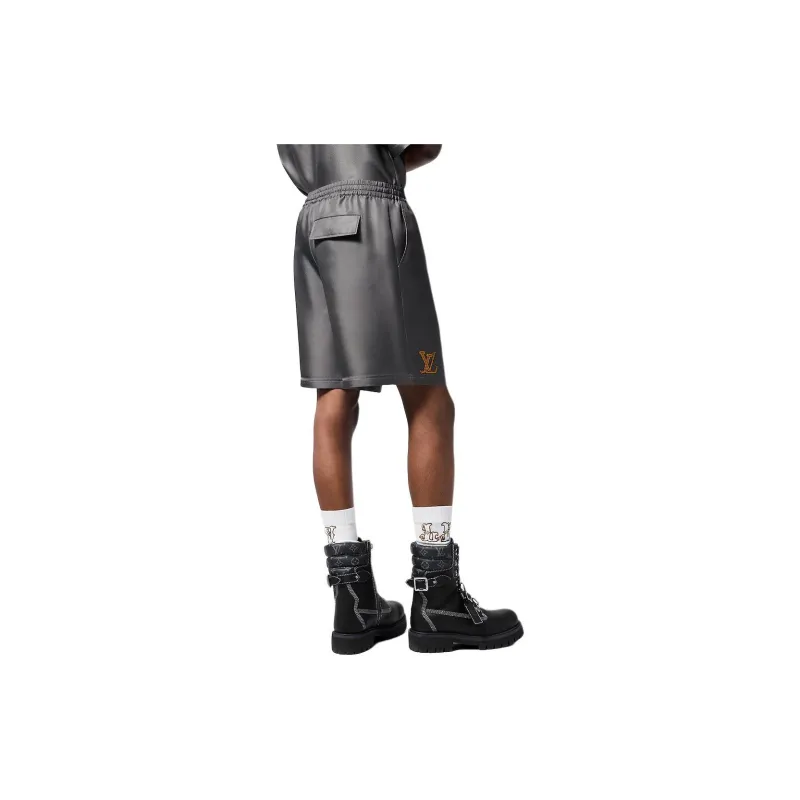 LOUIS VUITTON Printed Silk Shorts-2