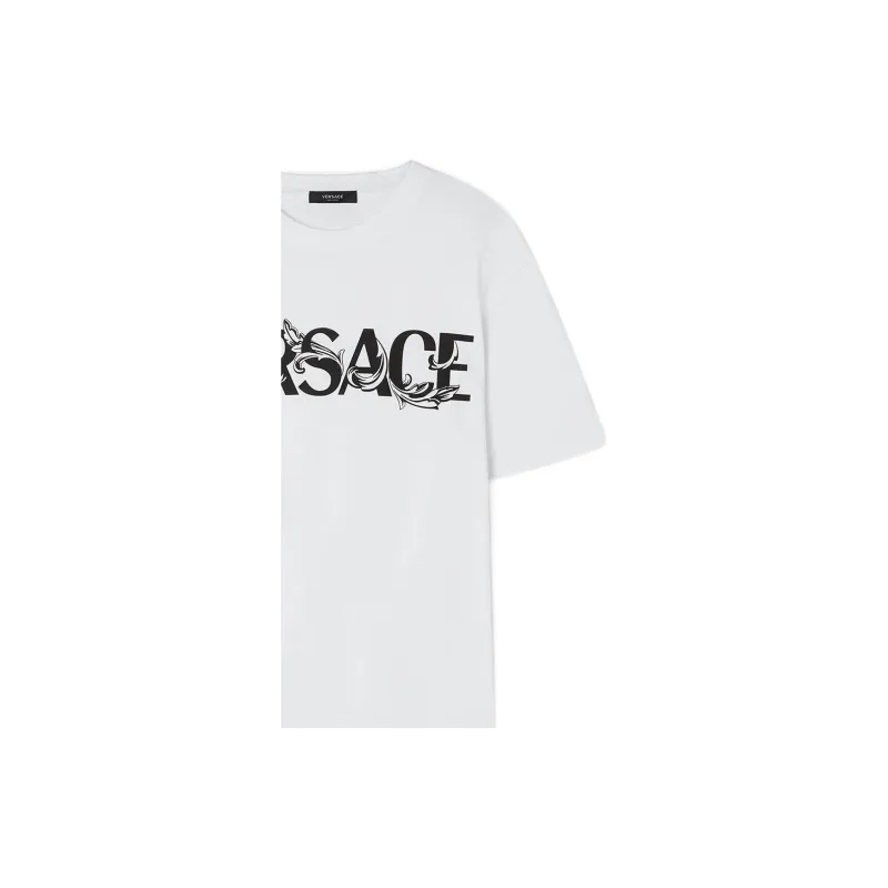 VERSACE Barocco Silhouette Logo T Shirt-5