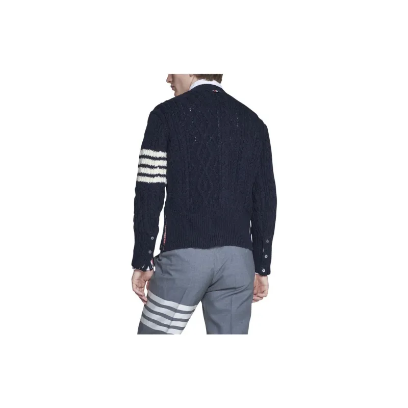 THOM BROWNE Sweaters Men Marine Blue-3