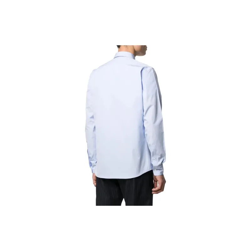 Maison Kitsune Embroidered Fox Cotton Shirt-2