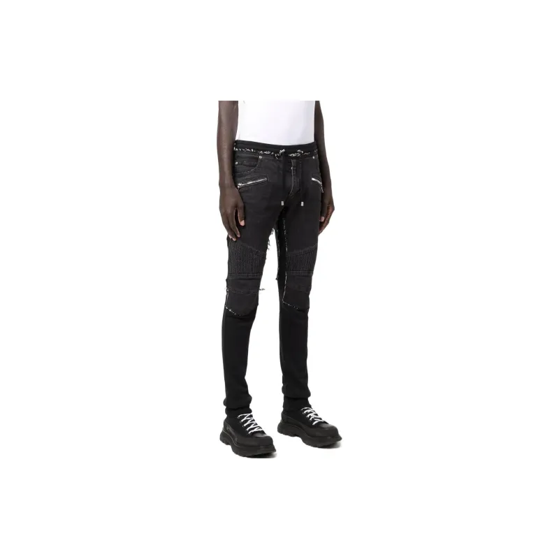 BALMAIN Jeans Men Black-2