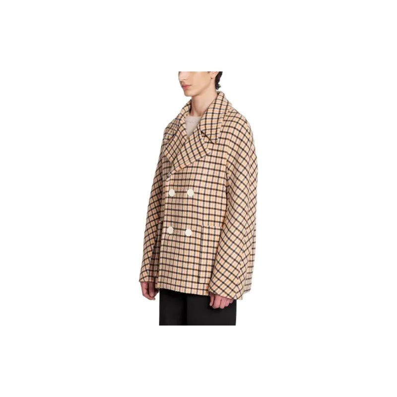 Lanvin Check pattern Virgin wool Peacoat-2