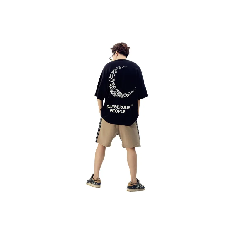 DANGEROUSPEOPLE Drop Shoulder Sleeve T-Shirt Unisex-8