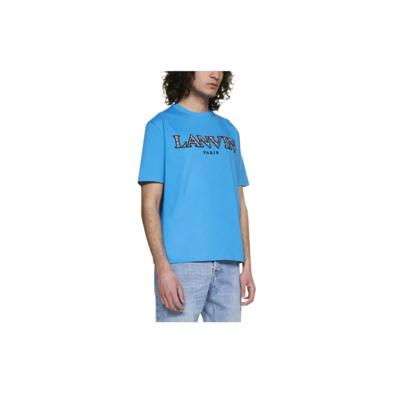 Lanvin T Shirts Men Blue-4