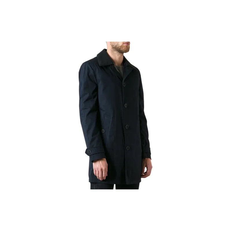 Burberry Trench Coat Men's Dark Blue-4