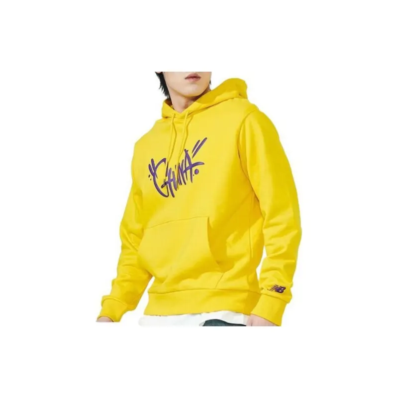 New Balance Lifestyle Graphic Sweatshirts Men Yellow-4
