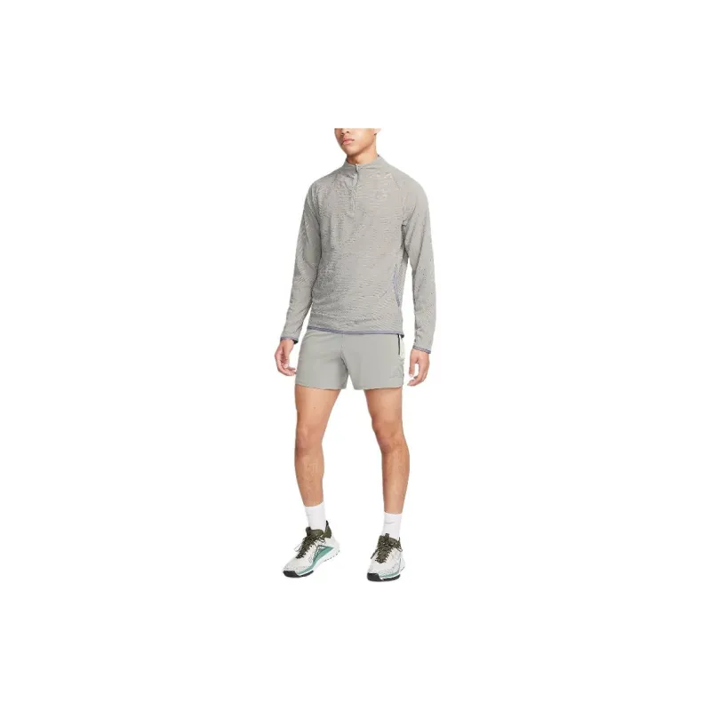 Nike Dri-FIT 5' Brief-Lined Running Shorts Sports Shorts Men's Dark Gray Mud-1