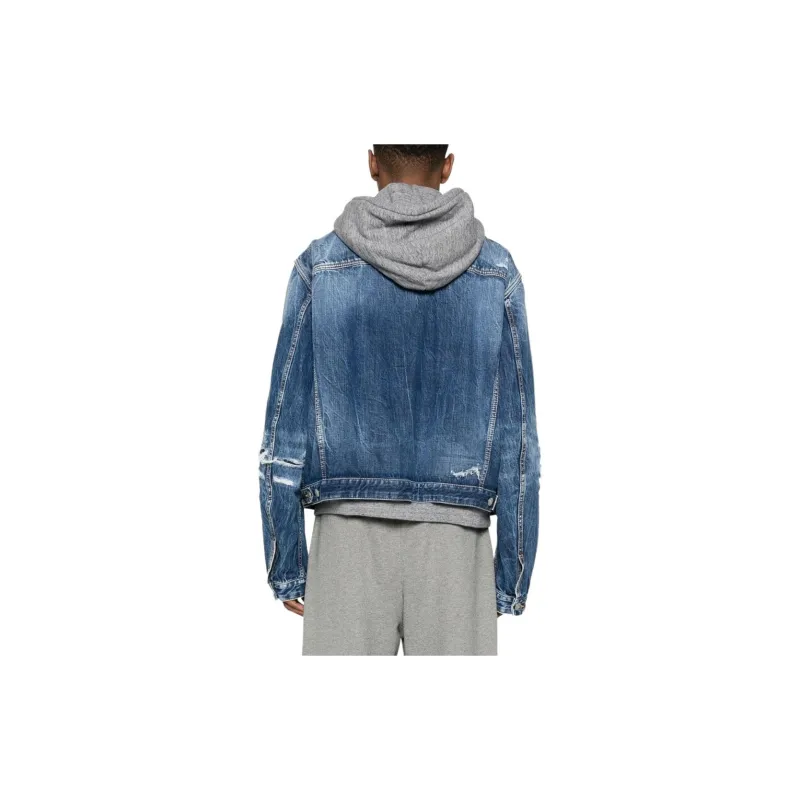 DSQUARED 2 Distressed Over Denim Jacket-2