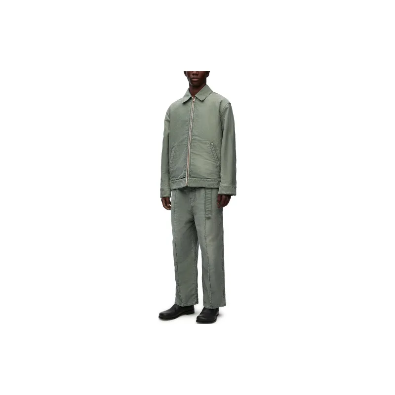 LOEWE SS24 Jackets Coats Men's Khaki Green-4