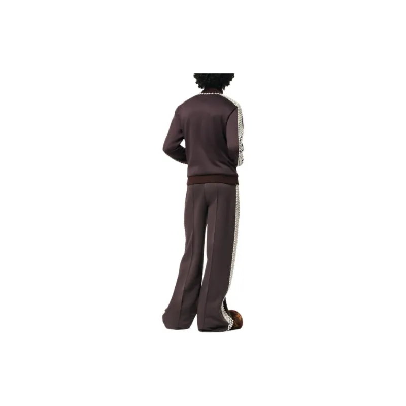 LOUIS VUITTON Technical Cotton Track Top Embellished With Pearls-3