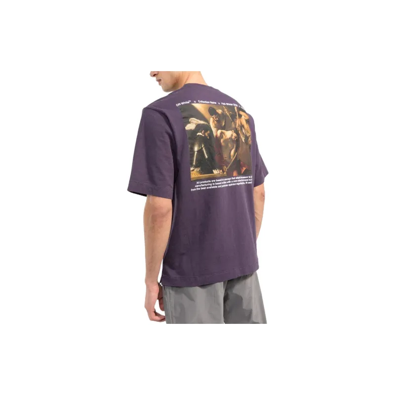 OFF WHITE FW22 T Shirts Men Purple-3