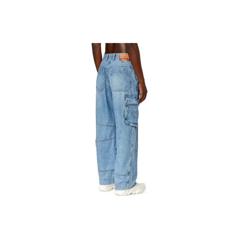 DIESEL D Fish Straight Leg Cargo Jeans-3