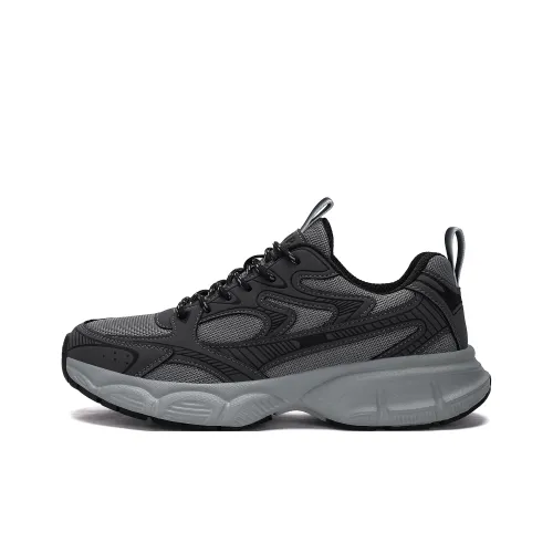JEEP SPIRIT Anti Slip And Wear Resistant Lightweight Low Top Chunky Sneakers Men's Volcanic Gray