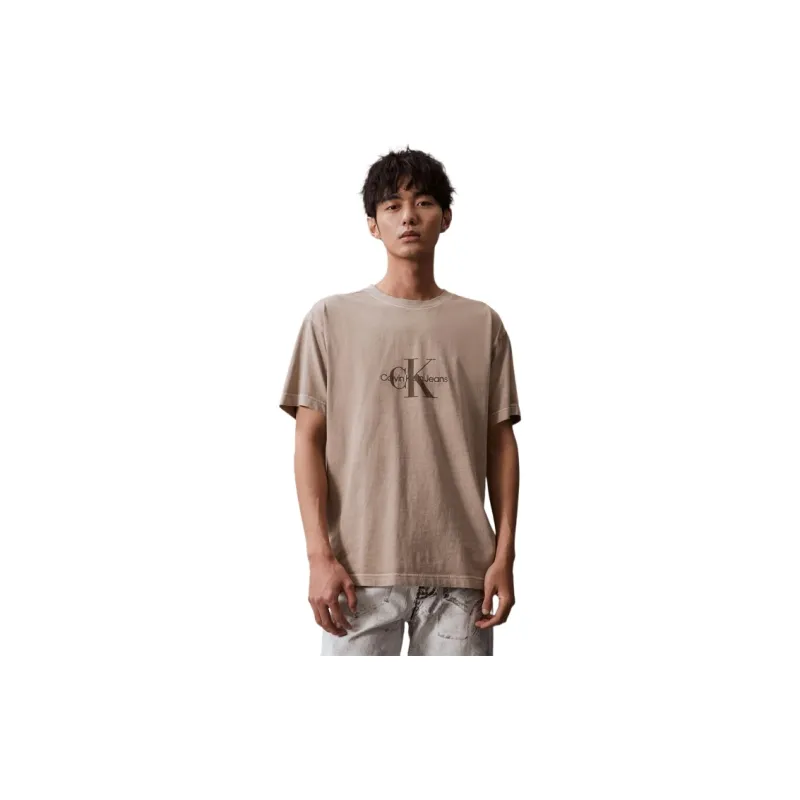 CALVIN KLEIN T Shirt Men's Honey Tea Brown-3