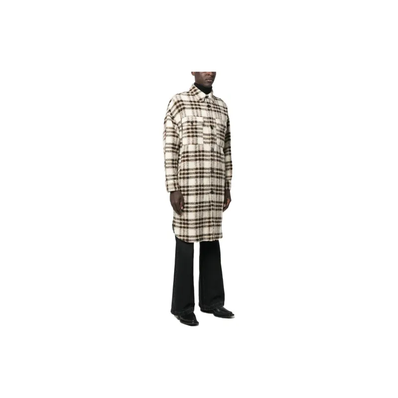 ISABEL MARANT Kotajot Checked Single-breasted Coat-3