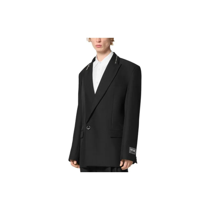 VERSACE JEANS COUTURE Logo-patch Blazer-3