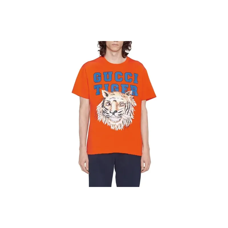 GUCCI Chinese New Year SS22 T-Shirt Men's Orange-2