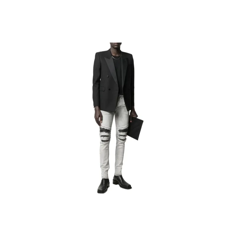 BALMAIN Jeans Men Gray-1