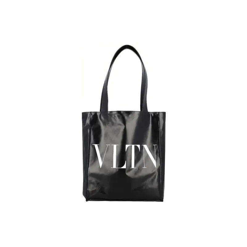 Valentino Leather Tote Bag, Shopping Bag, Handbag, Shoulder Bag Men's Black-0