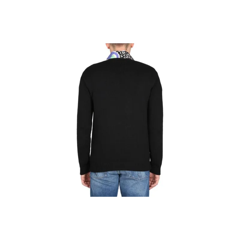MOSCHINO Sweaters Men Black-3
