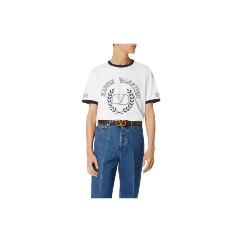Valentino T Shirts Men White-2