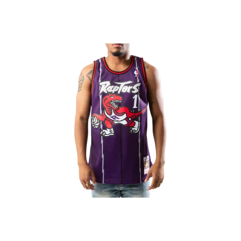 Mitchell & Ness Toronto Raptors Road 1998 99 Tracy Mcgrady Swingman Jersey-2