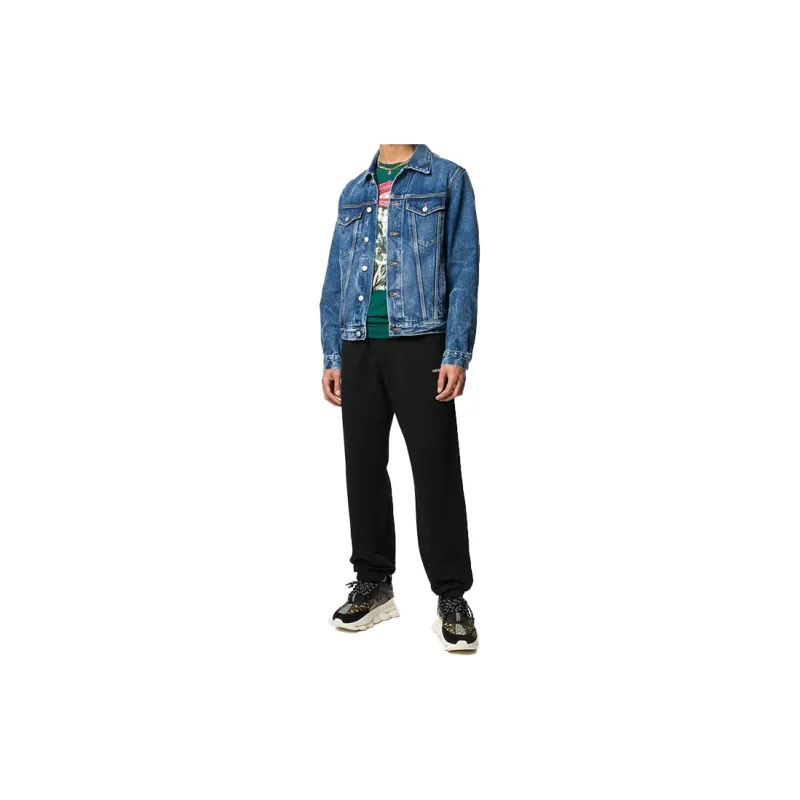 OFF WHITE FW20 Denim Jackets Men Dark Blue-2