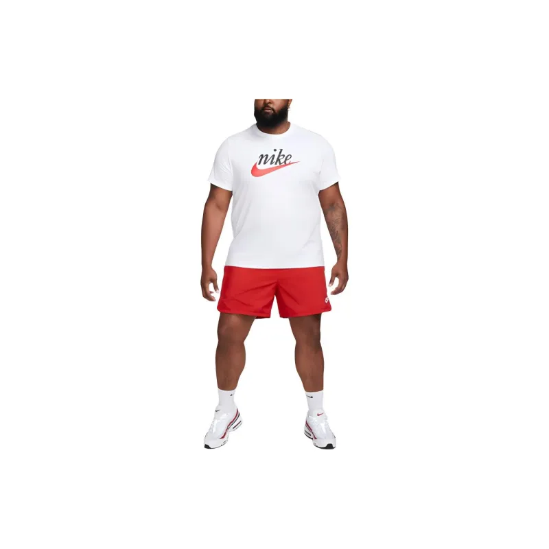 Nike T Shirts Men Bright White-4