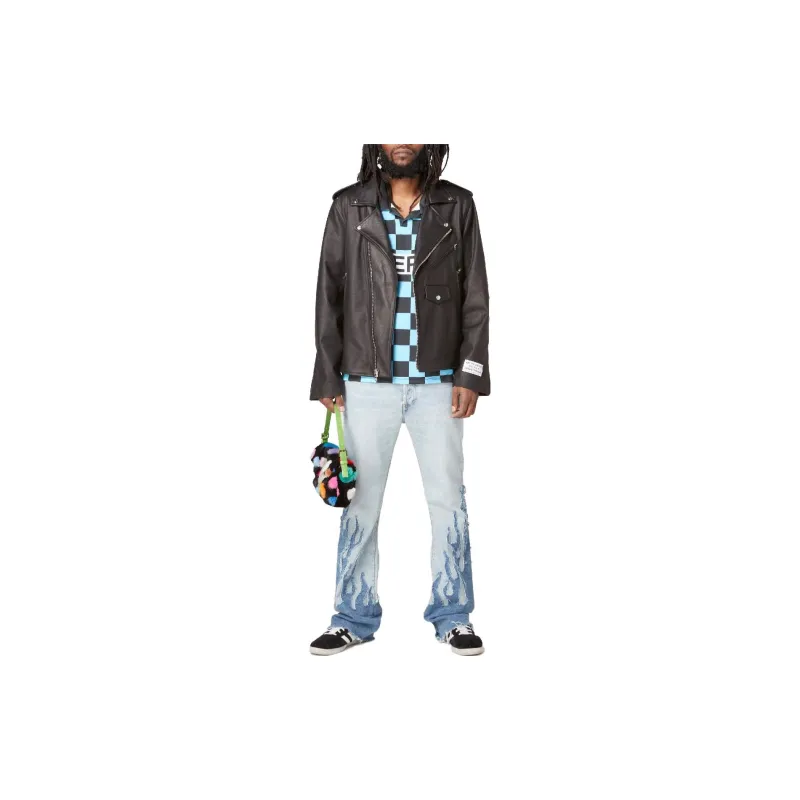 Gallery Dept. Leather Jackets Men Black-2