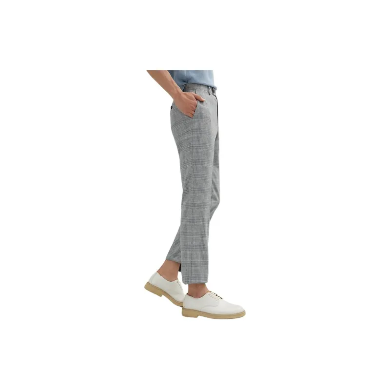 ZIOZIA Suit Trousers Men Gray-4
