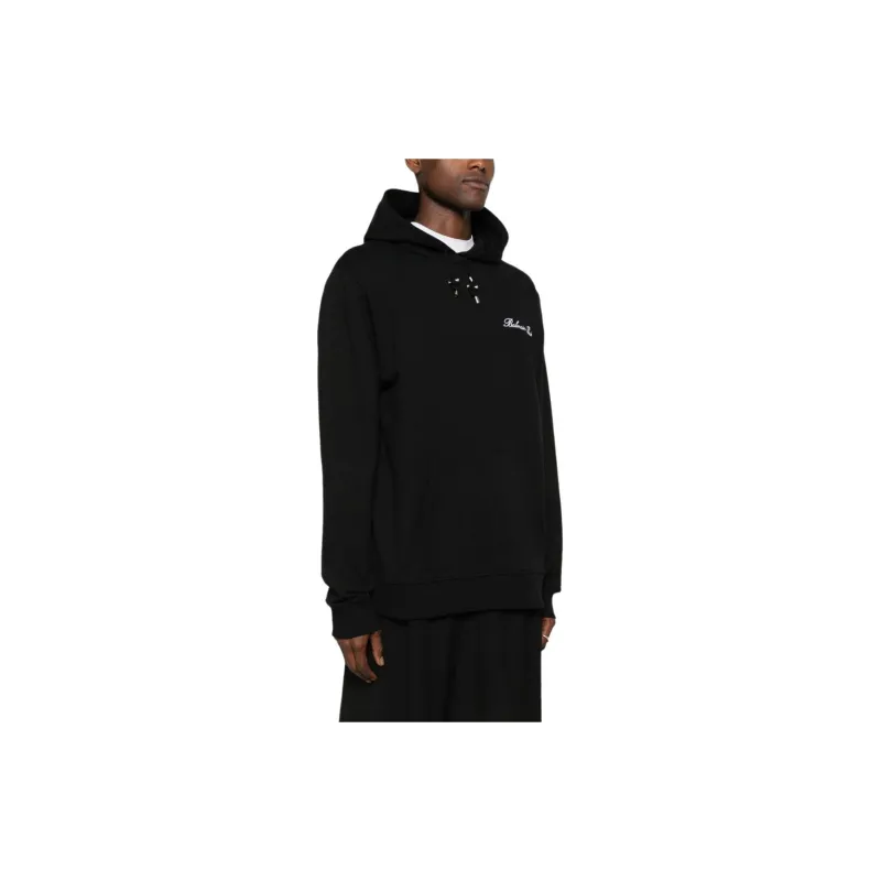 BALMAIN Signature Cotton Hoodie-4