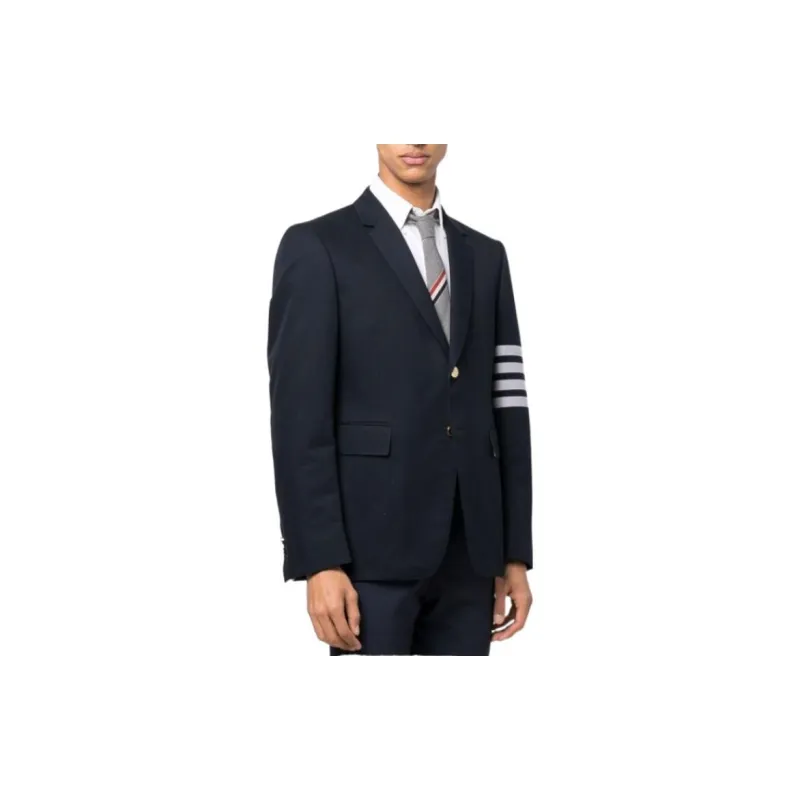 THOM BROWNE· Business Suit Coat Men's Dark Blue, Back To School Season-3