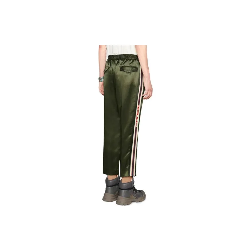 GUCCI Casual Pants Men Green-3
