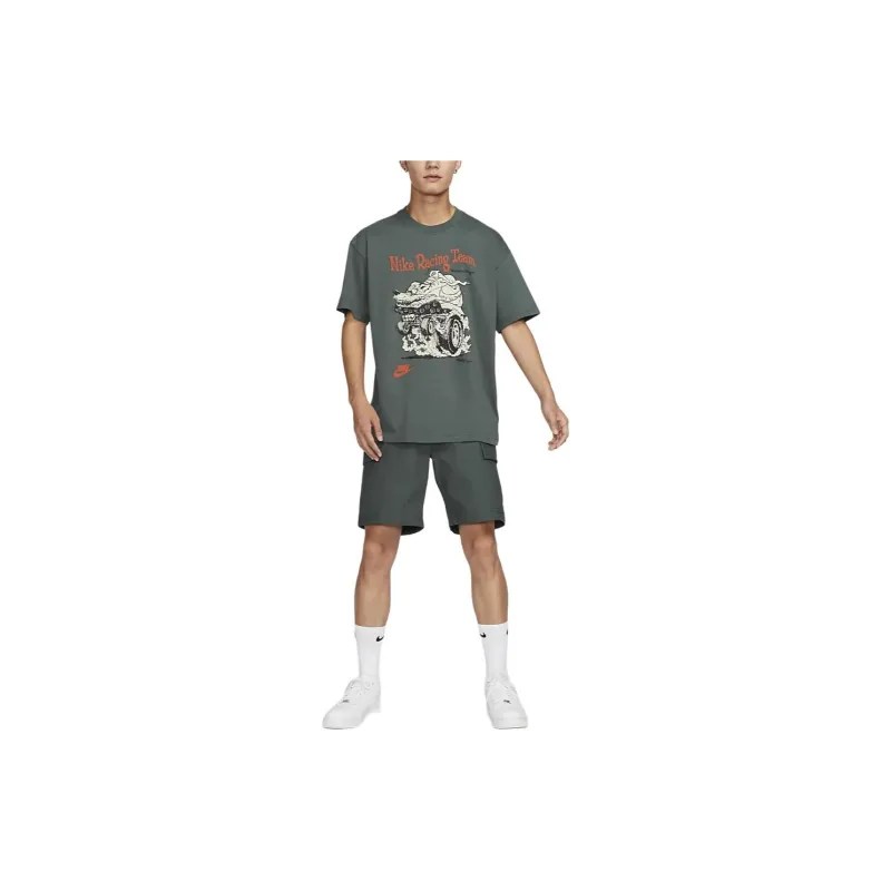 Nike T Shirt Men's Vintage Green-4