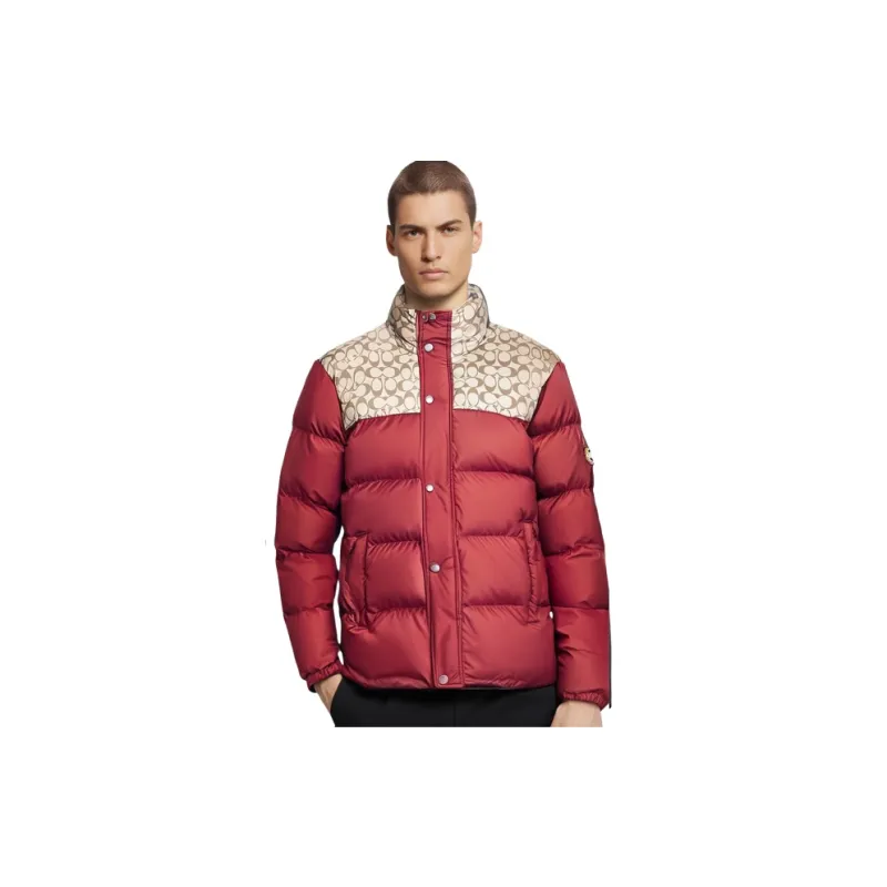 COACH FW22 Down Jacket Men's Red-4