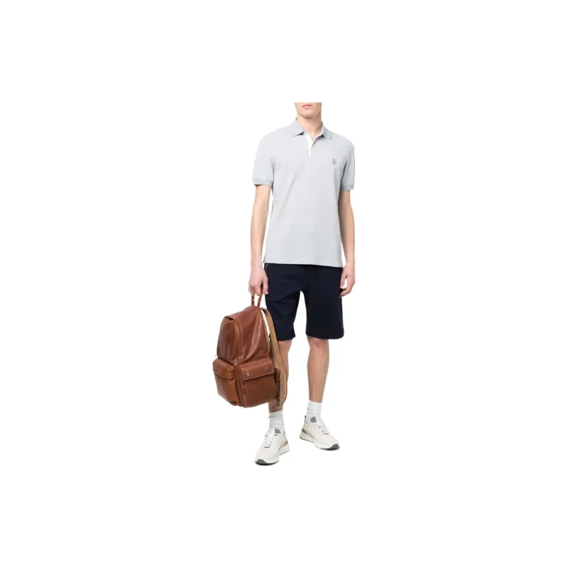 Brunello Cucinelli Drawstring-waist Jersey Track Shorts-1