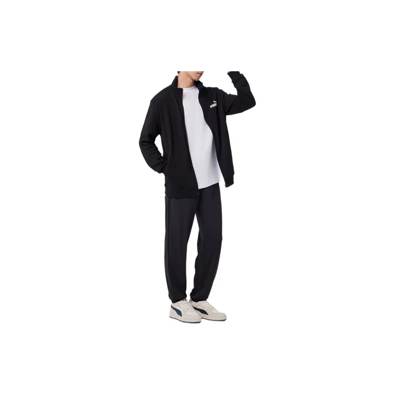 PUMA RAINING PANT Knitted Sports Pants Unisex Black-1