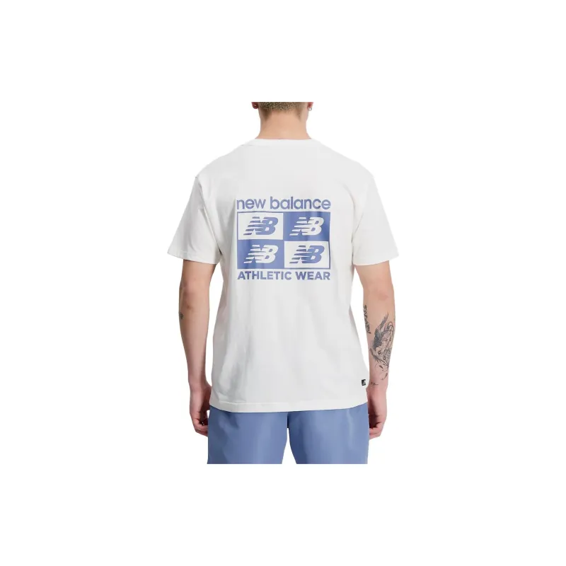 New Balance T-Shirts Men White-2